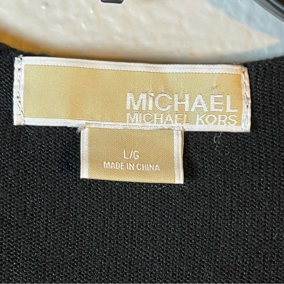 Michael Kors hodded cardigan Black and Gray SZ:L - Picture 6 of 6